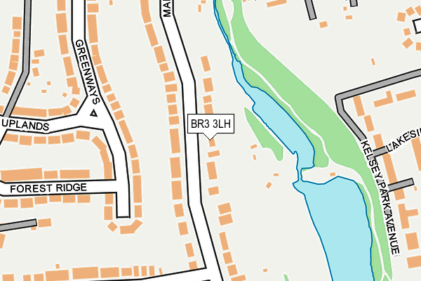 BR3 3LH map - OS OpenMap – Local (Ordnance Survey)