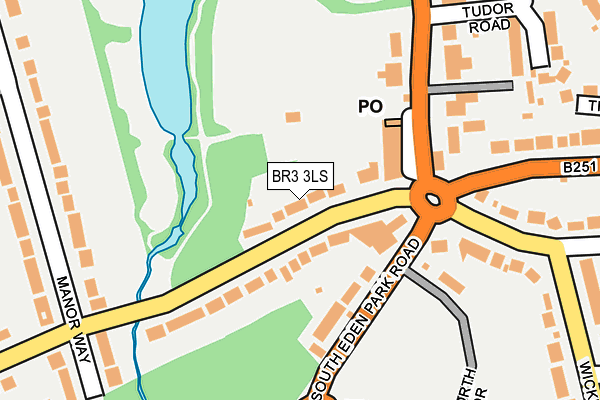 BR3 3LS map - OS OpenMap – Local (Ordnance Survey)