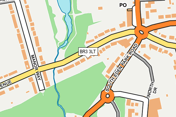BR3 3LT map - OS OpenMap – Local (Ordnance Survey)