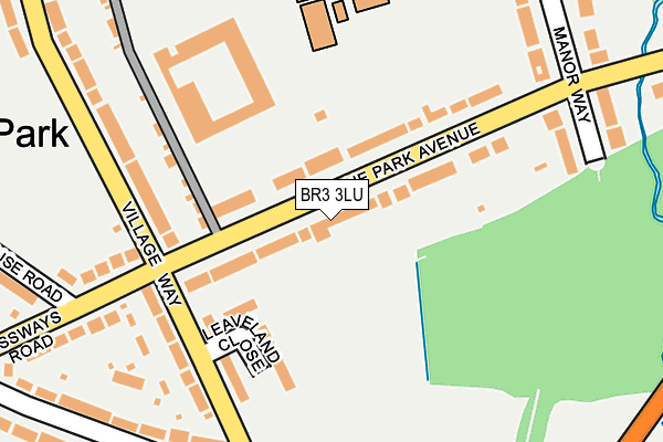 BR3 3LU map - OS OpenMap – Local (Ordnance Survey)