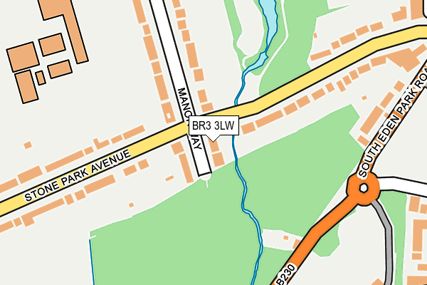 BR3 3LW map - OS OpenMap – Local (Ordnance Survey)