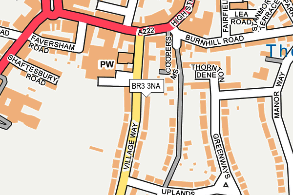 BR3 3NA map - OS OpenMap – Local (Ordnance Survey)