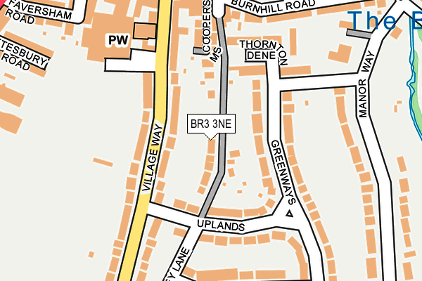 BR3 3NE map - OS OpenMap – Local (Ordnance Survey)