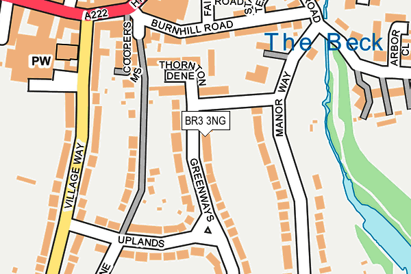 BR3 3NG map - OS OpenMap – Local (Ordnance Survey)