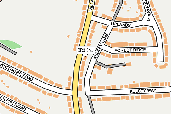 BR3 3NJ map - OS OpenMap – Local (Ordnance Survey)