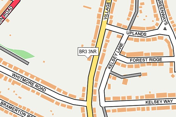 BR3 3NR map - OS OpenMap – Local (Ordnance Survey)