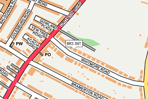 BR3 3NT map - OS OpenMap – Local (Ordnance Survey)