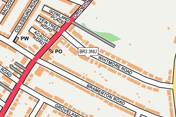BR3 3NU map - OS OpenMap – Local (Ordnance Survey)