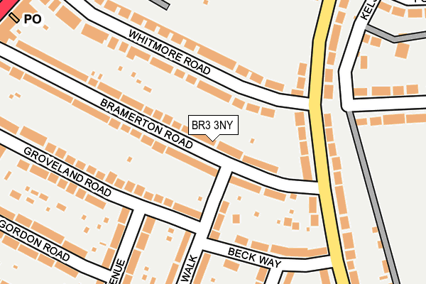 BR3 3NY map - OS OpenMap – Local (Ordnance Survey)
