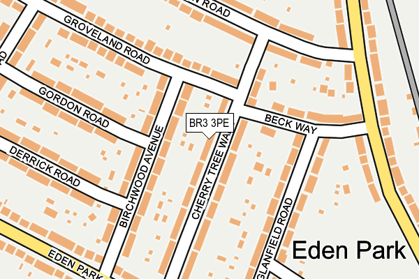 BR3 3PE map - OS OpenMap – Local (Ordnance Survey)