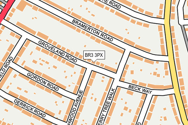BR3 3PX map - OS OpenMap – Local (Ordnance Survey)