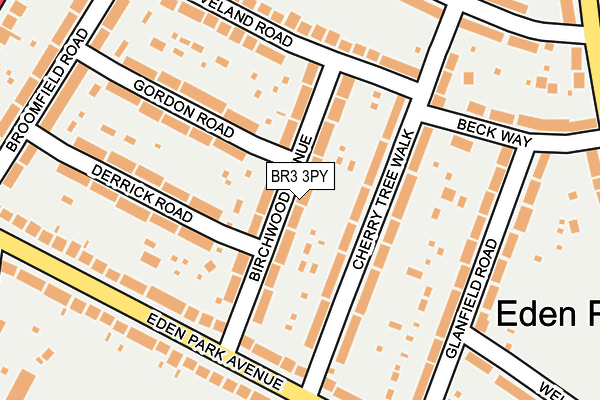 BR3 3PY map - OS OpenMap – Local (Ordnance Survey)