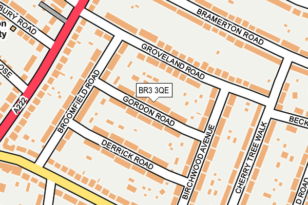 BR3 3QE map - OS OpenMap – Local (Ordnance Survey)