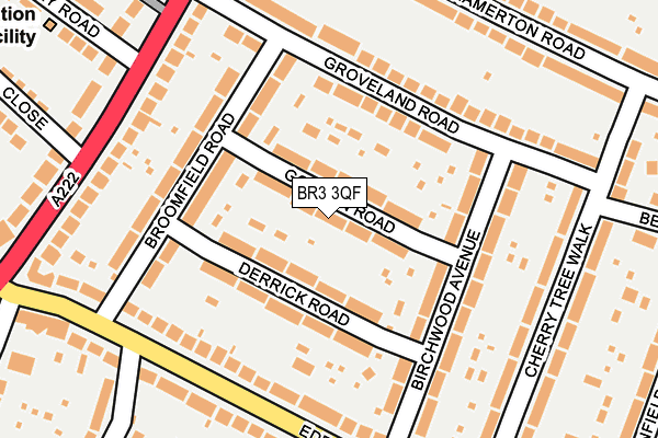 BR3 3QF map - OS OpenMap – Local (Ordnance Survey)
