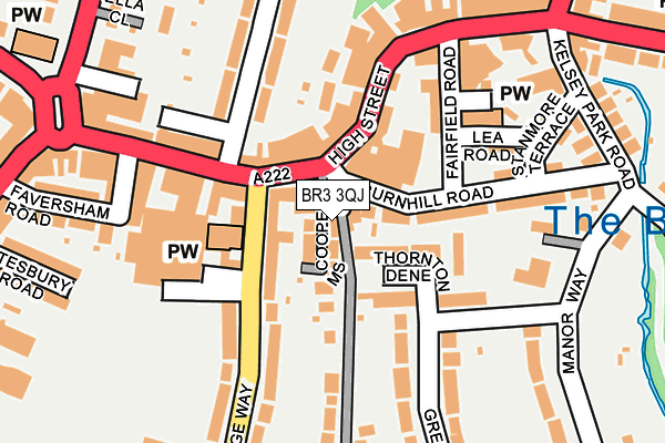 BR3 3QJ map - OS OpenMap – Local (Ordnance Survey)