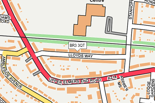 BR3 3QT map - OS OpenMap – Local (Ordnance Survey)