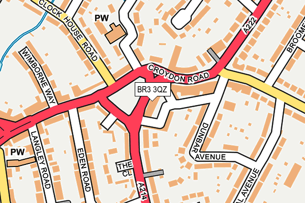 BR3 3QZ map - OS OpenMap – Local (Ordnance Survey)