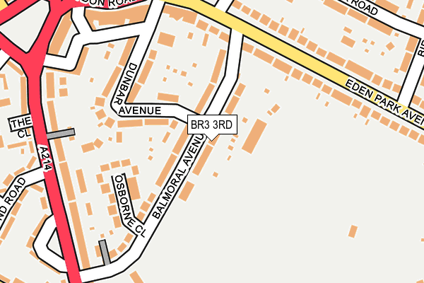 BR3 3RD map - OS OpenMap – Local (Ordnance Survey)