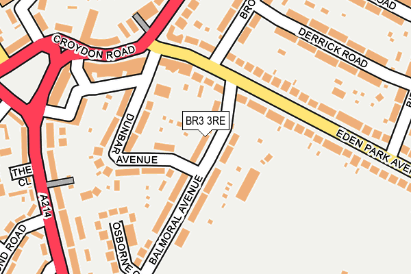 BR3 3RE map - OS OpenMap – Local (Ordnance Survey)