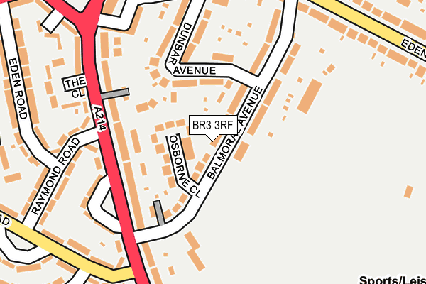 BR3 3RF map - OS OpenMap – Local (Ordnance Survey)