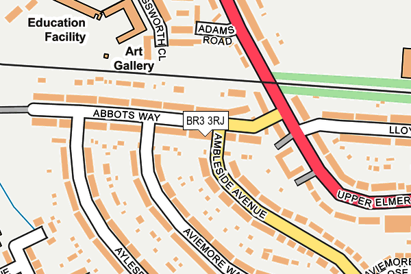 BR3 3RJ map - OS OpenMap – Local (Ordnance Survey)