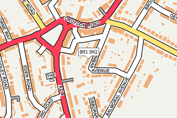 BR3 3RQ map - OS OpenMap – Local (Ordnance Survey)