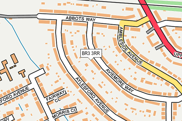 BR3 3RR map - OS OpenMap – Local (Ordnance Survey)