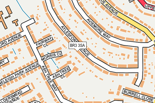 BR3 3SA map - OS OpenMap – Local (Ordnance Survey)