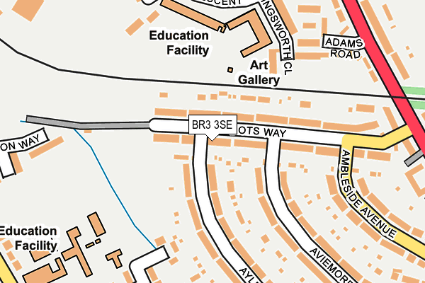 BR3 3SE map - OS OpenMap – Local (Ordnance Survey)
