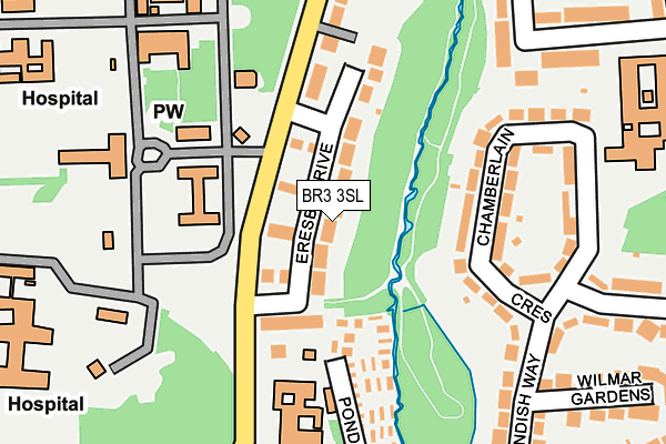 BR3 3SL map - OS OpenMap – Local (Ordnance Survey)
