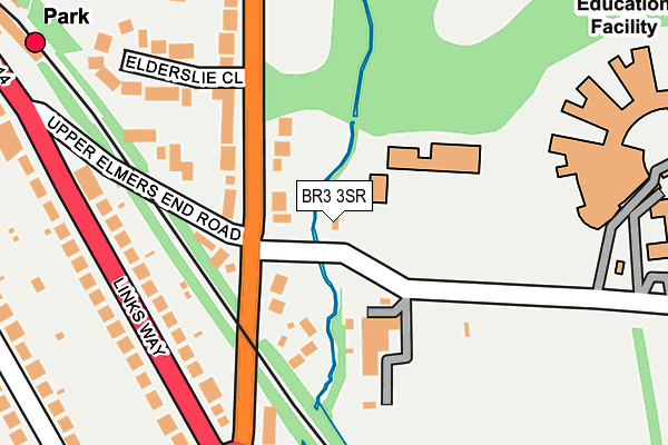 BR3 3SR map - OS OpenMap – Local (Ordnance Survey)