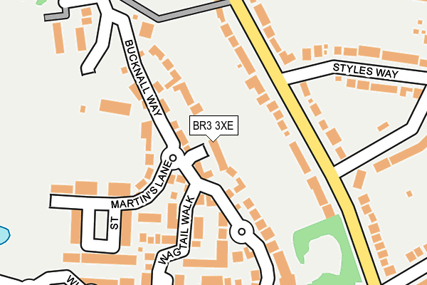 BR3 3XE map - OS OpenMap – Local (Ordnance Survey)