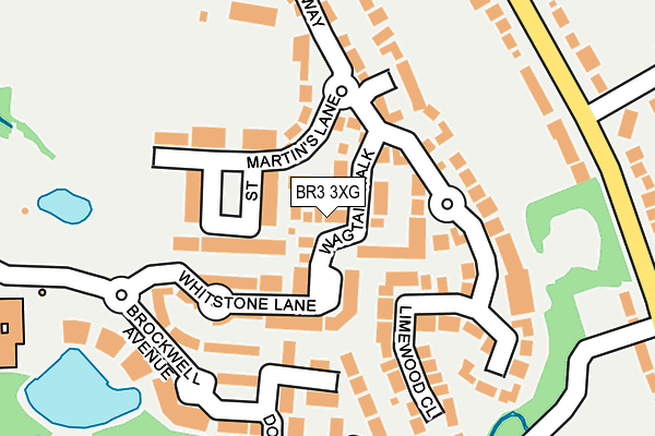 BR3 3XG map - OS OpenMap – Local (Ordnance Survey)