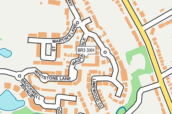 BR3 3XH map - OS OpenMap – Local (Ordnance Survey)