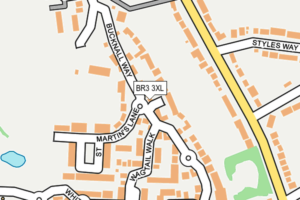 BR3 3XL map - OS OpenMap – Local (Ordnance Survey)