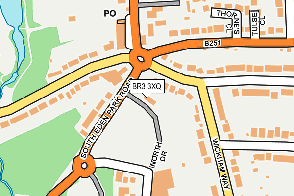 BR3 3XQ map - OS OpenMap – Local (Ordnance Survey)