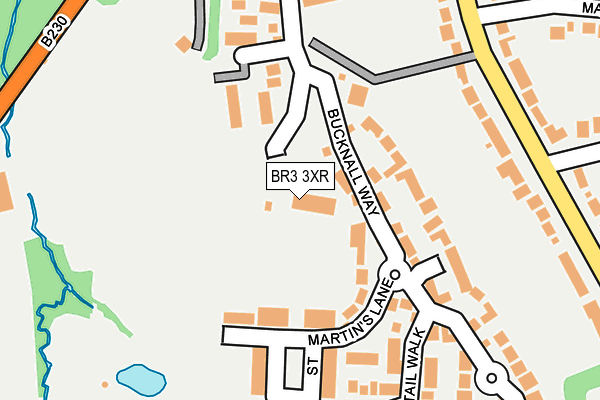 BR3 3XR map - OS OpenMap – Local (Ordnance Survey)
