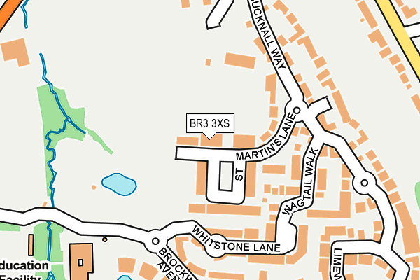 BR3 3XS map - OS OpenMap – Local (Ordnance Survey)