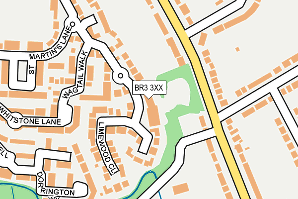 BR3 3XX map - OS OpenMap – Local (Ordnance Survey)