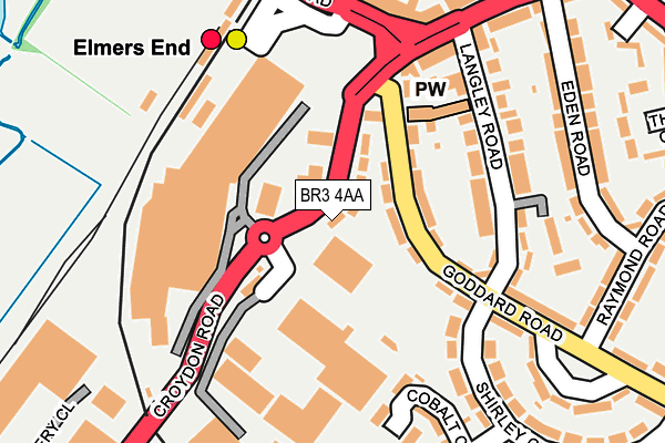 BR3 4AA map - OS OpenMap – Local (Ordnance Survey)