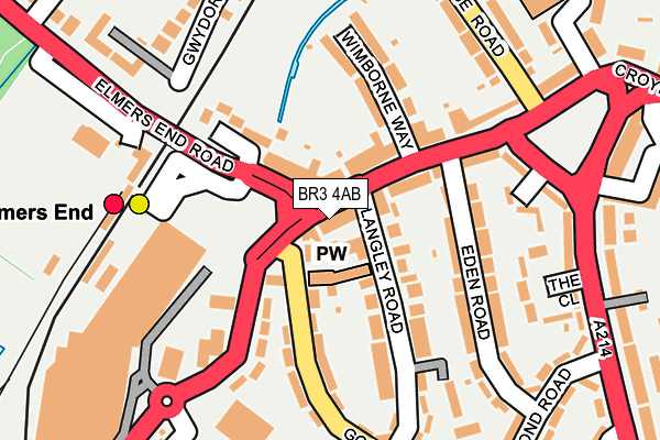 BR3 4AB map - OS OpenMap – Local (Ordnance Survey)