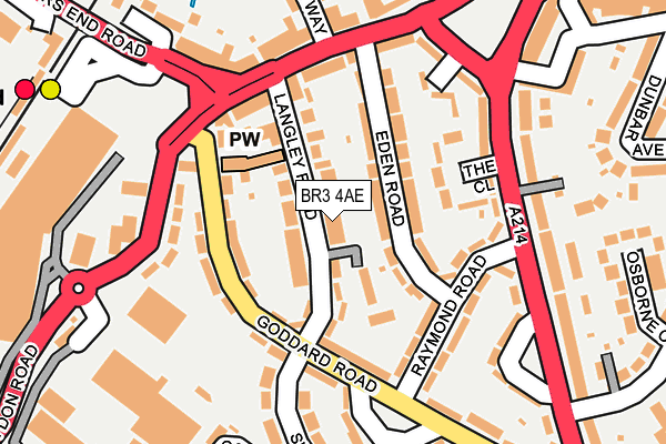 BR3 4AE map - OS OpenMap – Local (Ordnance Survey)