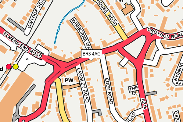 BR3 4AG map - OS OpenMap – Local (Ordnance Survey)