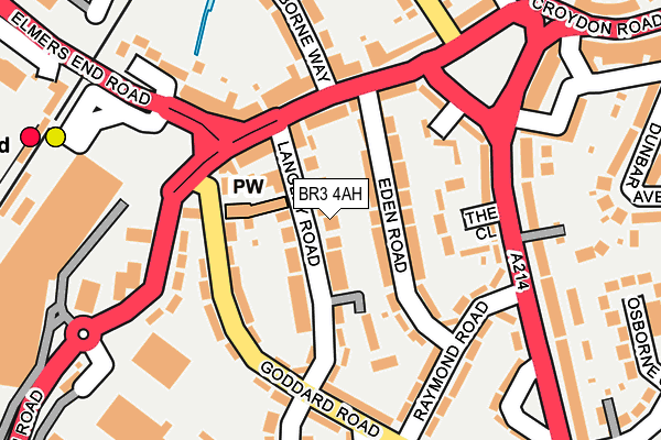 BR3 4AH map - OS OpenMap – Local (Ordnance Survey)