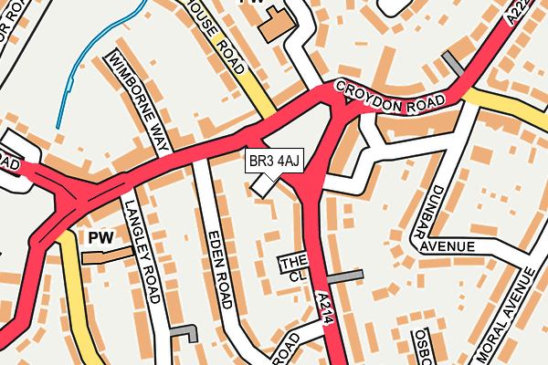 BR3 4AJ map - OS OpenMap – Local (Ordnance Survey)