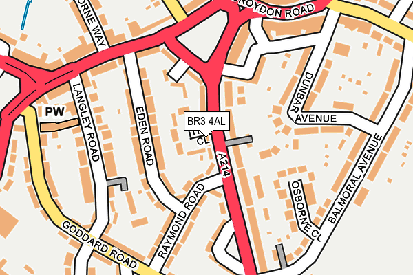 BR3 4AL map - OS OpenMap – Local (Ordnance Survey)