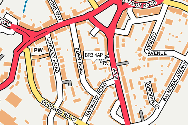 BR3 4AP map - OS OpenMap – Local (Ordnance Survey)