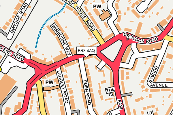 BR3 4AQ map - OS OpenMap – Local (Ordnance Survey)