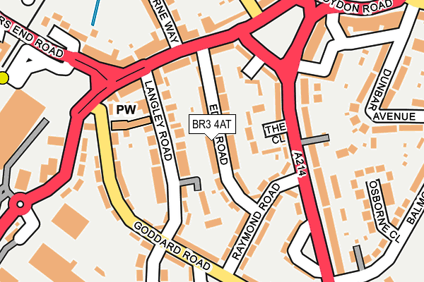 BR3 4AT map - OS OpenMap – Local (Ordnance Survey)
