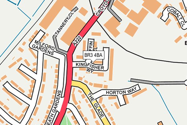 BR3 4BA map - OS OpenMap – Local (Ordnance Survey)